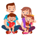 happy-cute-family-mom-dad-son-daughter-together_97632-2198